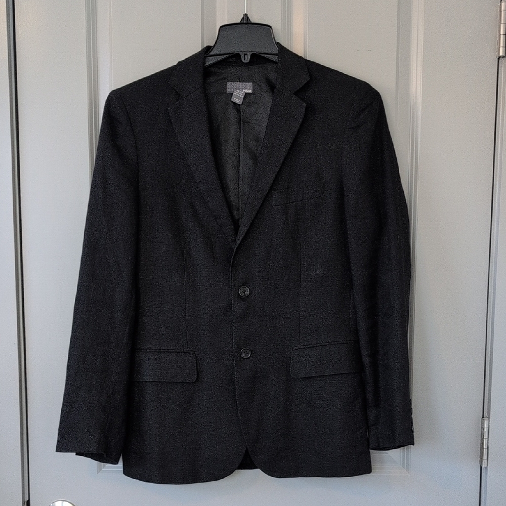 H&M Black Linen Blazer Size 38R